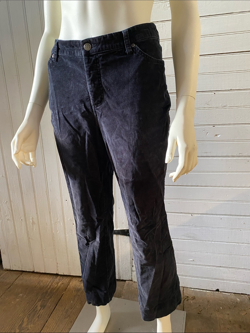 St. John's Bay Women's Navy Corduroy Pants